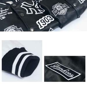 Chaquetas Varsity Personalizadas de Dos Tonos para Hombre, Estilo Urbano, Chaqueta Bomber Universitaria, Servicio OEM, Teñido Liso, Procesado para Invierno - Product Image 6