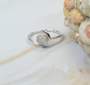 Trending Pink Stone 925 Sterling Silver Handmade Jewelry <b>Rose</b> <b>Quartz</b> Round Shape Natural Gemstone Handmade <b>Ring</b> Wholesale Price - Product Image 1