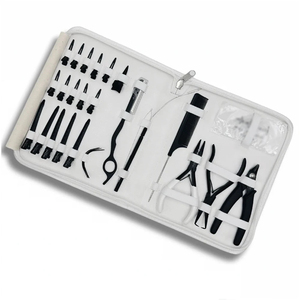 Professional 4-Piece I-Link <b>Micro</b> <b>Ring</b> Loop <b>Hair</b> <b>Extension</b> Pliers Kit with Beading Needle and Pulling Hook Stainless Steel - Product Image 4