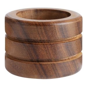 Juego de servilleteros de madera hechos a mano tradicional para Decoración de mesa rústica eventos festivos o recepción de bodas - Product Image 3