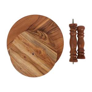 Eco Friendly Solid Wood <b>Cake</b> <b>Stand</b> Two <b>Tier</b> Multi Purpose Display <b>Stand</b> for Desserts and Snacks - Product Image 5