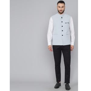 Gilet bleu ciel classique très demandé pour les tenues de mariage, les uniformes d'entreprise et la vente au détail de mode, disponible au meilleur prix - Product Image 1