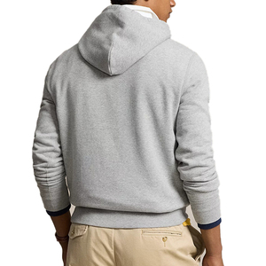 B2B OEM Color gris Casual Sudadera con capucha de algodón polar con colores personalizados y bordado al mejor precio Venta caliente Sudadera con capucha Unisex - Product Image 3