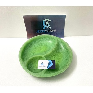 Precio asequible, bandeja redonda de resina para joyería, resina de calidad superior, respetuosa con el medio ambiente, bandeja de servicio de resina de remolino único, mesa de utensilios de cocina - Product Image 2