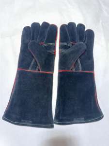 Gants de soudure en cuir résistant à la chaleur pour BBQ Tig Mig Four Poêle Pot Gants de jardin Équipement de protection - Product Image 6