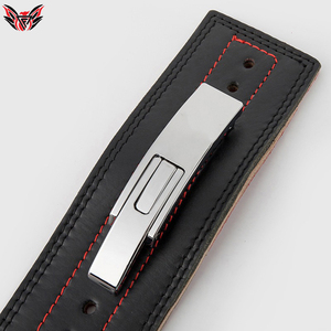 <b>Weight</b> Lifting Fitness Belt Professional Adjustable Leather Waist Support Belt Support For Gym <b>Training</b> Lever Belts - Product Image 2