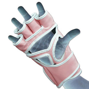 Vente directe d'usine Gants d'entraînement en cuir de sécurité demi-doigt pour MMA pour les arts martiaux et la boxe - Product Image 5