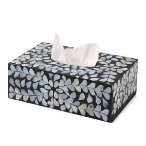 Mother of Pearl Tissue Box Table Decor <b>Napkin</b> <b>Dispenser</b> for Elegant Living Rooms Tables Tissue Box For Bedside Table Decor - Product Image 3