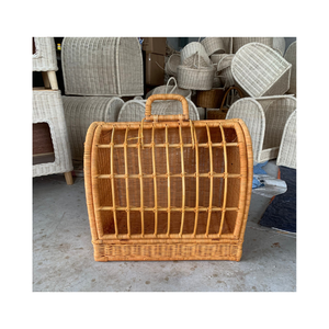 Lit pour animaux de compagnie en rotin naturel fait à la main panier de nid tissé pour chat chien dormir Eco matériel doux Animal maison meubles d'intérieur - Product Image 6