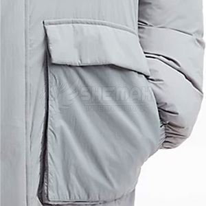 Veste Thermique Matelassée pour Homme Design Rembourré Coupe-Vent Imperméable Extérieur Vêtements d'Hiver - Product Image 6