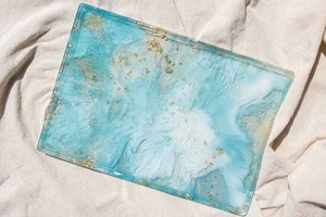 Resin <b>Decorative</b> Tray in Multiple Colors Rectangle Home <b>Decor</b> Resin Tray High Quality - Product Image 3