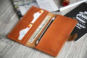 Venta al por mayor Cartera de cuero para mujer Cartera plegable para tarjetas Suministro de alta calidad Bolsos y monederos Cartera Precio bajo 2017 - Product Image 2