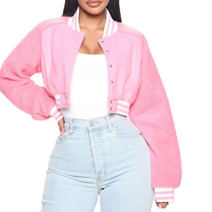 Chaqueta Universitaria Corta Reversible para Mujer, Chaqueta Corta Universitaria de Alta Calidad para Mujer, Ropa Casual para Exteriores, Chaquetas Transpirables para Mujer - Product Image 1