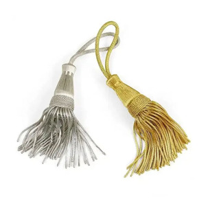 Borlas de lingotes de oro de Venta caliente para prendas y uso decorativo en iglesias Bolas Con Boletes BULLION TASSEL - Product Image 1