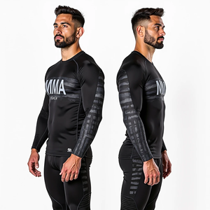 Premium Custom BJJ Rash Guards Impresión por sublimación de alta calidad Durable MMA Rash Guards Perfecto para ropa de entrenamiento - Product Image 6