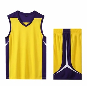 Nouveau Style professionnel personnalisé respirant évacuation de l'humidité séchage rapide basket-ball uniforme unisexe sans manches maillot court ensemble - Product Image 6