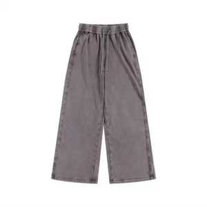 <b>Men</b> Winter Pant Oversize Wide Leg <b>Jeans</b> <b>Men</b> Streetwear Vintage Washed Acid Washed Sweat Pants Street Style <b>Flared</b> <b>Men</b> Sweatpants - Product Image 3