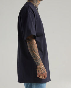 Hombres camiseta de gran tamaño Premium Drop Shoulder Streetwear Casual moda algodón Tee OEM personalizado directo de fábrica al por mayor - Product Image 3