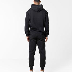 ชุดวอร์มผ้าฝ้ายแบบสวมหัวสำหรับผู้ชายชุดวอร์ม2ชิ้นแบบโอเวอร์ไซส์สำหรับใส่วิ่ง - Product Image 2