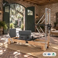 Machine de Pilates Reformer en bois de chêne pour le remodelage corporel, avec demi-tournebrise, pour la maison et le studio - Vente en gros usine