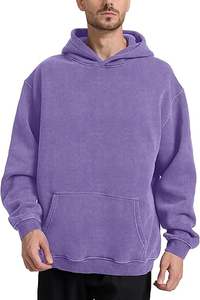 Sudaderas con capucha de lavado ácido informales para hombre, ropa de invierno, sudaderas con capucha de lavado ácido informales de Color sólido, ropa de moda, sudaderas con capucha de lavado ácido ajustadas para hombre - Product Image 3