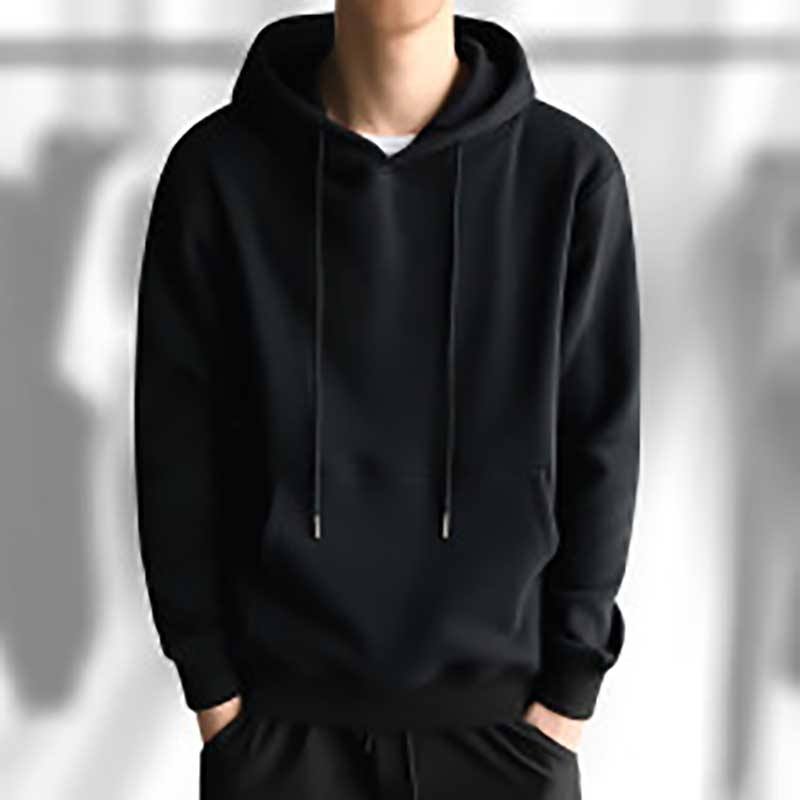 Black velvet hoodie