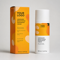 Crème déodorante éclaircissante pour les aisselles sous marque privée, à la vitamine C et à l'acide salicylique, soin anti-odeurs corporelles, fabricant OEM ODM