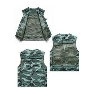 Chaleco de pesca para trabajo al aire libre, ropa de abrigo para hombre, chalecos de carga con múltiples bolsillos, novedad de verano - Product Image 6