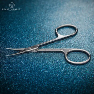 Ciseaux à cuticules en acier inoxydable, droits et courbés, tranchants, pour la manucure et le maquillage des ongles - Product Image 6