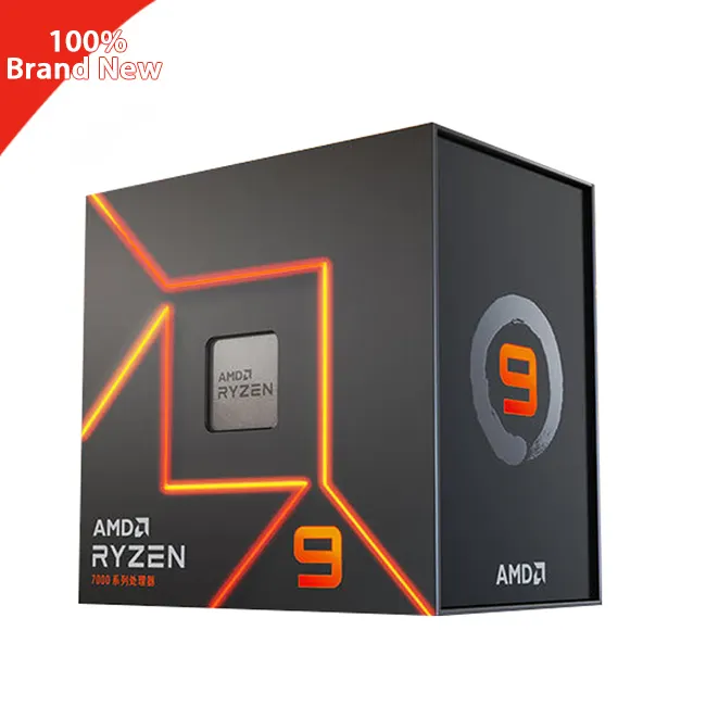 وحدة معالجة مركزية جديدة AMD R9 7900X, وحدة معالجة مركزية جديدة 100% AMD R9 7900X وحدة معالجة مركزية 16 كور 32 خيط 4.5 جيجا هرتز AM5 اللوحة الأم CPUs Cpus الخردة ألعاب الكمبيوتر معالج AMD R9 7900X وحدة المعالجة المركزية