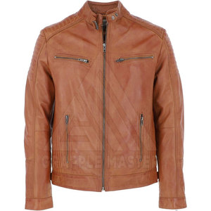 Chaqueta de Motociclista de Cuero Vacuno de Alta Calidad y Bajo Precio para Hombre, Estilo Urbano, con Características Impermeables y Resistentes al Viento - Product Image 5
