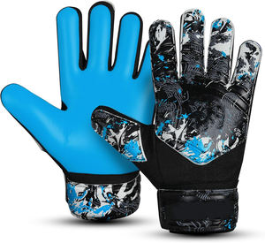 Custom Professional <b>Goalkeeper</b> Soccer <b>Gloves</b> Breathable Non-Slip Full-Finger Latex Palm Grip Hook & Loop Closure Unisex - Product Image 1