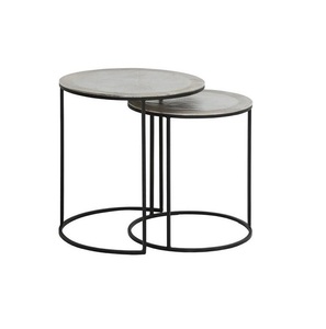 Support en métal noir fait main pur et table d'appoint en marbre blanc pur d'une seule pièce avec qualité antique au meilleur prix - Product Image 3