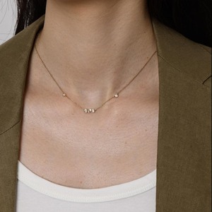 Elegante Collar Redondo con Bisel Mixto, Diamante Cultivado en Laboratorio de 0.286 Ct D-F VVS1-VS2 en Oro Amarillo de 14K y 18K, para Regalo de Aniversario de Bodas - Product Image 3