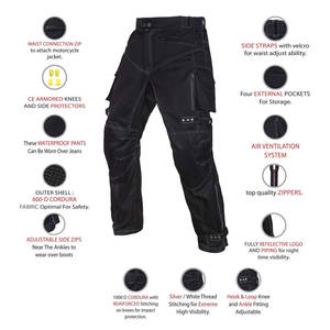 Pantalons Cordura de haute qualité et durables pour adultes, grande taille, faible MOQ pour les vêtements de course automobile et de moto - Product Image 2