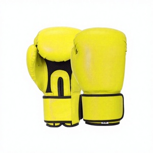 Gants de boxe professionnels en cuir à lacets de 12 oz pour adultes, de haute qualité, légers, anti-humidité, avec logo personnalisé, pour le kick-boxing, vente en gros - Product Image 1