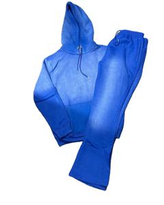 Conjunto Deportivo de 2 Piezas para Mujer, Personalizado, Invernal, Liso, Lavado, con Bordado Desgastado, con Logotipo OEM, Talla Grande - Product Image 1