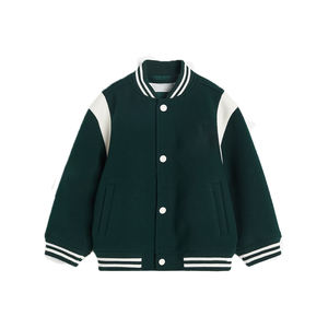 Veste universitaire sur mesure en gros d'usine, conception OEM, respirante, coupe-vent, de haute qualité, broderie pour hommes, patch frontal, streetwear - Product Image 1