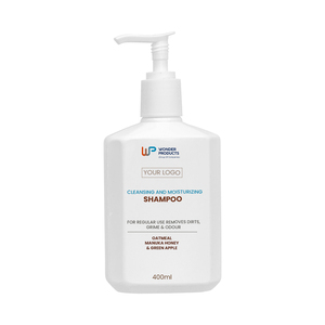 Champú limpiador e hidratante para mascotas respetuoso con el medio ambiente OEM/OED con harina de avena, miel de manuka y manzana verde personalizable - Product Image 1