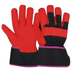 Gants de travail en cuir pleine fleur haute performance, résistants à l'abrasion, pour la construction et l'entretien ménager, en coton, style rigueur canadien - Product Image 3