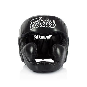 2024แฟร์เท็กซ์ผู้ปกป้องศีรษะทำจากหนังแท้สำหรับผู้ใหญ่อุปกรณ์ฝึกมวยสำหรับการแข่งขัน - Product Image 5