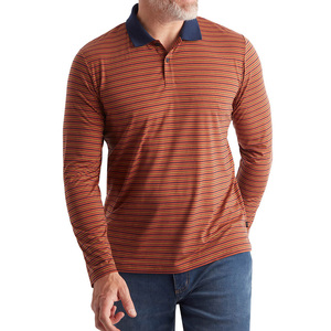 Camisa Polo Clásica Contemporánea de Manga Larga con Bloques de Color para Hombre, Ofrece un Estilo Versátil y Moderno - Product Image 3