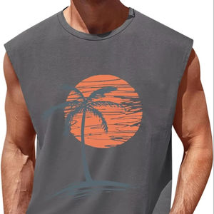 Camiseta sin Mangas Deportiva Casual para Hombre, Nueva Tendencia, Venta al por Mayor, Logotipo Personalizado, Camiseta sin Mangas para Hombre - Product Image 1