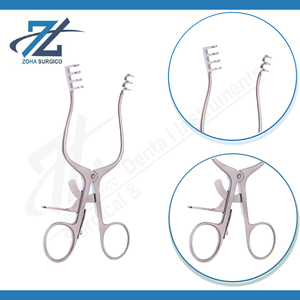 Retractor Manual West Autoestático de 140 mm de Largo, 3 x 4 Dientes, 60 mm de Apertura Completa, Acero Inoxidable Quirúrgico, Instrumentos con Certificación CE - Product Image 3