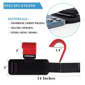 Professional Weightlifting-Straps and Heavy Duty Hooks <b>Weight</b> Lifting Gloves Heavy Duty Straps Alternative-Power Lifting Hooks - Product Image 3