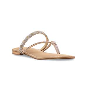 Sandalias de tacón doradas FN0723 Chappal elegantes y elegantes - Product Image 2