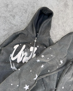 ชุดเซ็ตทรงบาน ซิป ปักลาย พิมพ์ลาย ล้างสีแบบเอซิด ผลิตจากผ้าโพลีเอสเตอร์/คอตตอน ระบายอากาศ แห้งเร็ว เนื้อผ้าหนา สำหรับผู้ชาย สินค้ามาใหม่ เป็นมิตรกับสิ่งแวดล้อม - Product Image 5