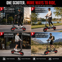 Trottinette électrique tout-terrain 250W avec moteur sans balais, batterie 48V 13AH, pneus à vide de 11 pouces, suspension intégrale, freins à double disque, capacité de montée de 25-30 degrés