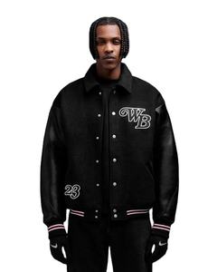 Vintage Retro Formal Varsity Jacket College Bomber Style Hombres Mujeres Camuflaje Patrón Recubierto Primavera Temporada A prueba de viento Impermeable - Product Image 3