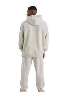 ชุดวอร์มออกแบบโลโก้และลายพิมพ์เอง ชุดวอร์มโอเวอร์ไซส์สำหรับผู้ชาย ผ้าฝ้ายผสมโพลีเอสเตอร์ ระบายอากาศได้ดี สไตล์ลำลองสตรีทแวร์ - Product Image 4